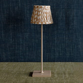 Zafferano x Fermoie Fabric Lampshades - Wicker Pattern - Red Wicker |