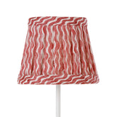 Zafferano x Fermoie Fabric Lampshades - Popple Pattern - Orange Popple |