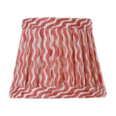 Zafferano x Fermoie Fabric Lampshades - Popple Pattern - Orange Popple |