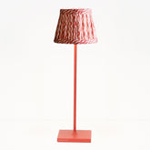 Zafferano x Fermoie Fabric Lampshades - Popple Pattern - Orange Popple |