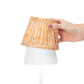 Zafferano x Fermoie Fabric Lampshades - Popple Pattern - Orange Popple |