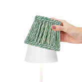Zafferano x Fermoie Fabric Lampshades - Popple Pattern - Orange Popple |