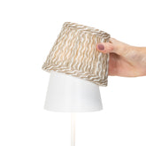 Zafferano x Fermoie Fabric Lampshades - Popple Pattern - Orange Popple |