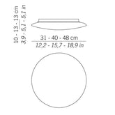 Bis Wall / Ceiling Light - Small / 12.2 inches / Medium based |
