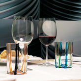 Tirache Tumbler (Set of 6) - Black / Orange |