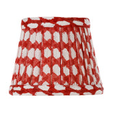 Zafferano x Fermoie Fabric Lampshades - Wicker Pattern - Red Wicker | 