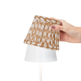 Zafferano x Fermoie Fabric Lampshades - Wicker Pattern - Poldina Pro Collection | 