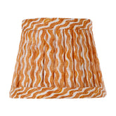 Zafferano x Fermoie Fabric Lampshades - Popple Pattern - Orange Popple | 