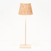 Zafferano x Fermoie Fabric Lampshades - Popple Pattern - Orange Popple | 