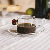 Bilia Cappuccino Cup & Saucer - Transparent | 