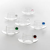 Bilia Cappuccino Cup & Saucer - Colored Glassware | 