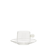 Bilia Espresso Cup & Saucer - Colored Glassware | 