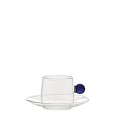 Bilia Espresso Cup & Saucer - Colored Glassware | 