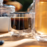 Bilia Double Glazed Coffee Cup - Colored Glassware | 