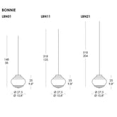 Bonnie & Clyde Pendant Light - Bonnie / Clear / 58 Inches | 