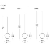 Bonnie & Clyde Pendant Light - Bonnie / Clear / 58 Inches | 