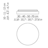 Drum Bayonet Wall / Ceiling Light - Small / 11.8 Inches / Medium based | 