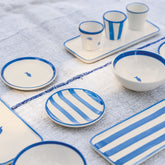 Lido Dessert Plate (Set of 4) - Light Blue | 