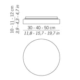 Drum Wall / Ceiling Light - Small / 11.8 Inches / Medium based | 