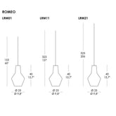 Romeo & Giulietta Pendant Light - Romeo / Clear / 45 Inches | 